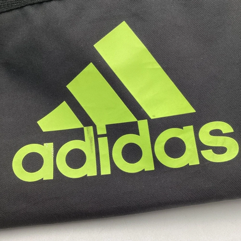 Adidas Duffel Bag Black Neon Green Gym Travel Sports Bag